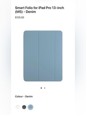 Apple Smart Folio for iPad Pro 13-inch in Denim Blue